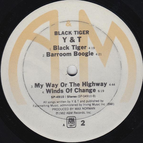Y & T : Black Tiger (LP, Album)