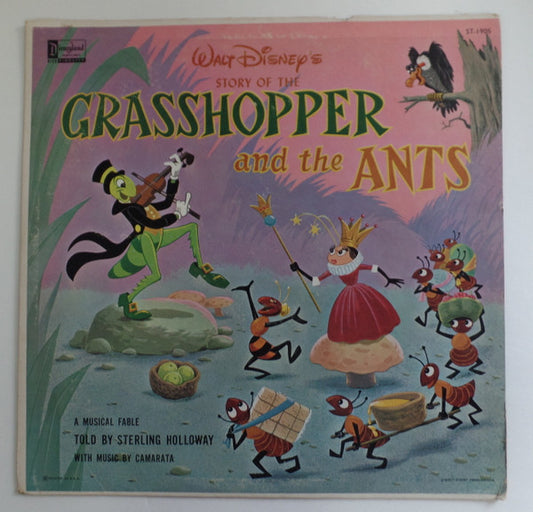 Sterling Holloway And Tutti Camarata : Walt Disney's Story Of The Grasshopper And The Ants (LP, Album)