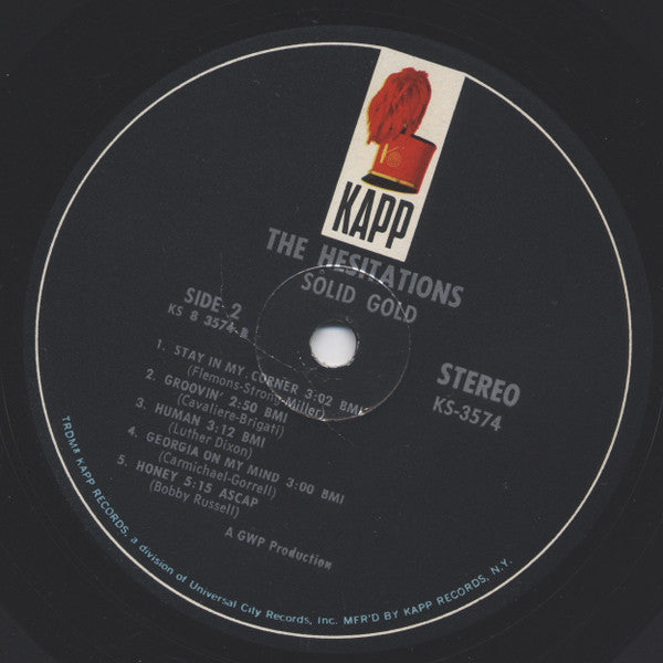The Hesitations : Solid Gold (LP, Album)