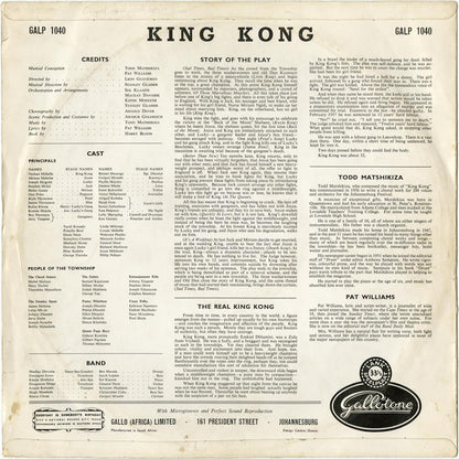 The King Kong Cast : King Kong - All African Jazz Opera (LP, Album, Mono, Bur)