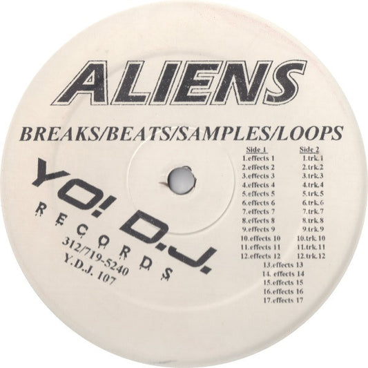 Unknown Artist : Aliens - Breaks/Beats/Samples/Loops (LP, Mono, Smplr, Unofficial)