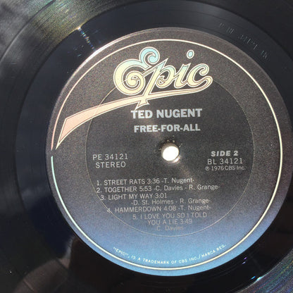 Ted Nugent : Free-For-All (LP, Album, RE)