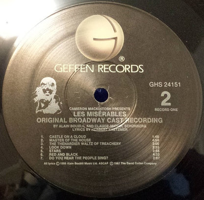 Alain Boublil And Claude-Michel Schönberg Lyrics By Herbert Kretzmer Presented By Cameron Mackintosh : Les Misérables (The Musical Sensation) (2xLP, Spe)