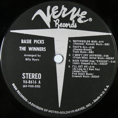 Count Basie Orchestra : Basie Picks The Winners (LP, Album)