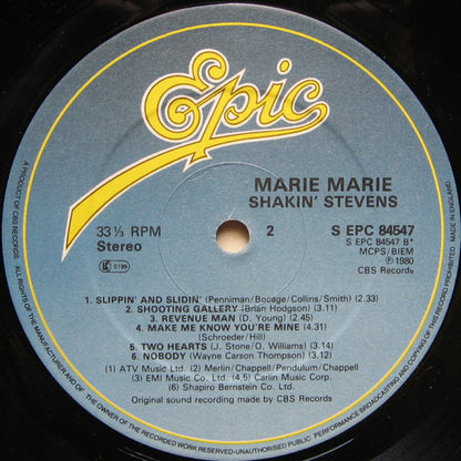 Shakin' Stevens : Marie Marie (LP, Album)