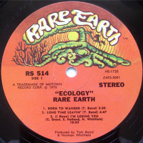 Rare Earth : Ecology (LP, Album, Hol)