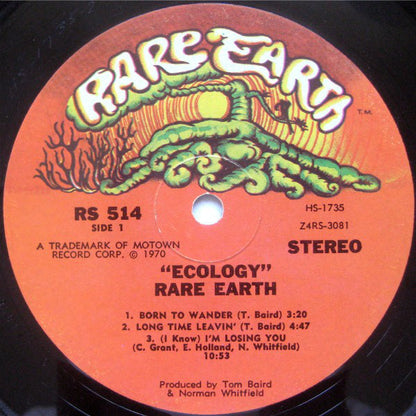 Rare Earth : Ecology (LP, Album, Hol)