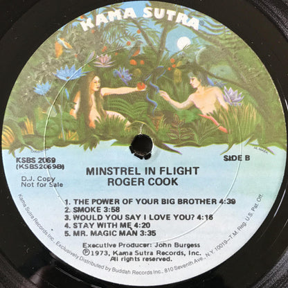 Roger Cook : Minstrel In Flight (LP, Album, Promo)