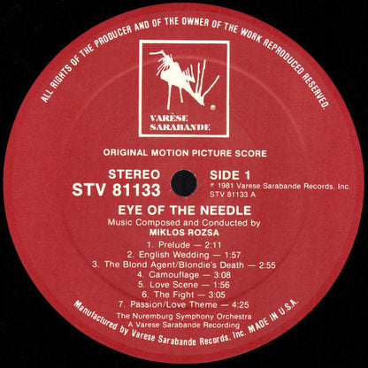 Miklós Rózsa : Eye Of The Needle (Original Motion Picture Score) (LP)