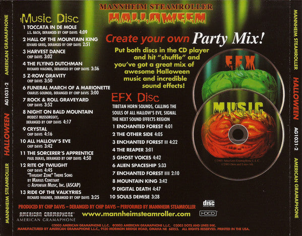 Mannheim Steamroller : Halloween (2xHDCD, Album)