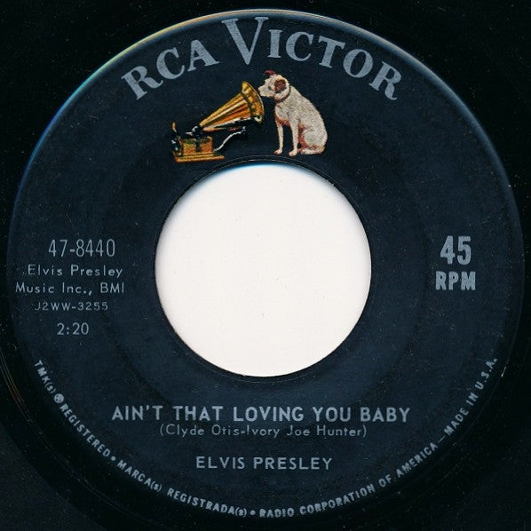 Elvis Presley : Ain't That Loving You Baby / Ask Me (7", Single, Roc)