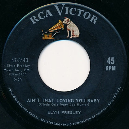 Elvis Presley : Ain't That Loving You Baby / Ask Me (7", Single, Roc)