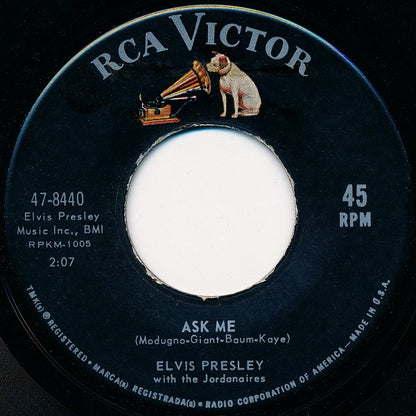 Elvis Presley : Ain't That Loving You Baby / Ask Me (7", Single, Roc)