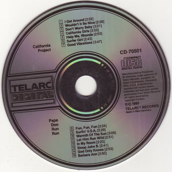 Papa Doo Run Run : California Project (CD, Album)