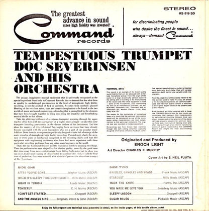 Doc Severinsen And His Orchestra : Tempestuous Trumpet (LP, Album, Gat)