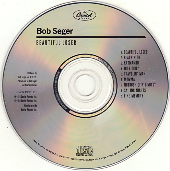 Buy Bob Seger : Beautiful Loser (CD, Album, RE) Online for a great
