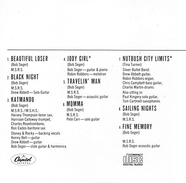 Bob Seger : Beautiful Loser (CD, Album, RE)