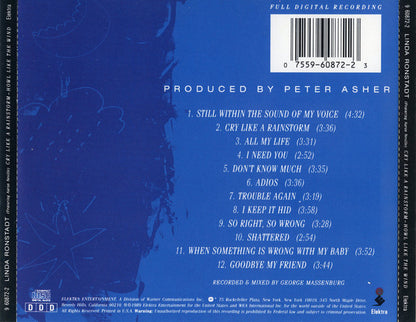 Linda Ronstadt Featuring Aaron Neville : Cry Like A Rainstorm - Howl Like The Wind (CD, Album)