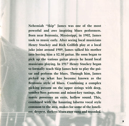 Skip James : Hard Time Killing Floor Blues (CD, RE)