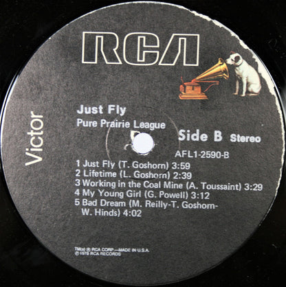 Pure Prairie League : Just Fly (LP, Album)