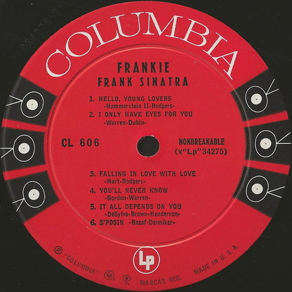 Frank Sinatra : Frankie (LP, Album, Comp, Mono, RP)