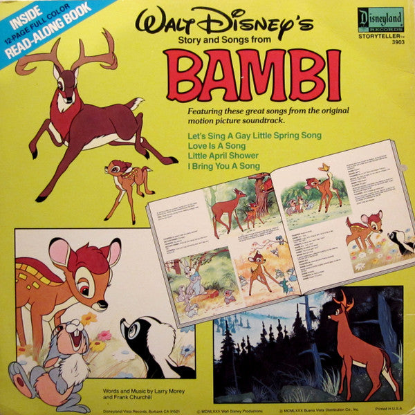 Hal Smith : Walt Disney's Story And Songs From Bambi (LP, Gat)