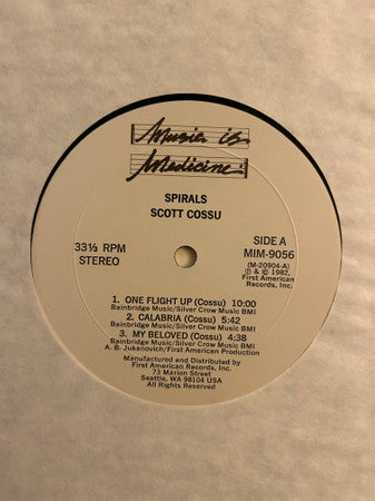Scott Cossu : Spirals (LP, Album)