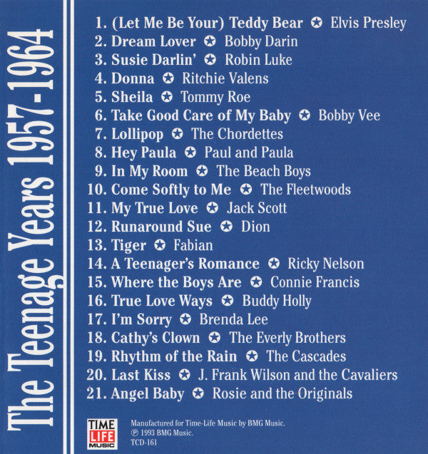 Various : The Time-Life History Of Rock 'N' Roll - The Teenage Years 1957-1964 (CD, Comp)