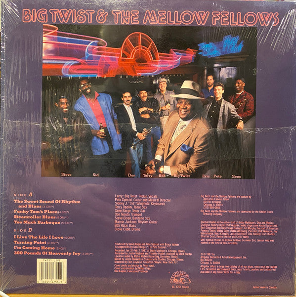 Big Twist And The Mellow Fellows : Live From Chicago! Bigger Than Life!! (LP, Album)