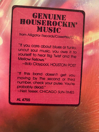 Big Twist And The Mellow Fellows : Live From Chicago! Bigger Than Life!! (LP, Album)