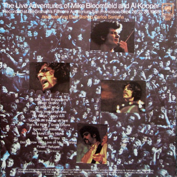 Mike Bloomfield & Al Kooper : The Live Adventures Of Mike Bloomfield And Al Kooper (2xLP, Album)