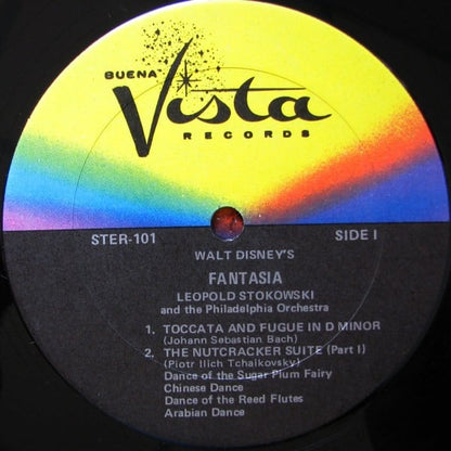 Leopold Stokowski With The Philadelphia Orchestra : Walt Disney's Fantasia (3xLP, Kee)