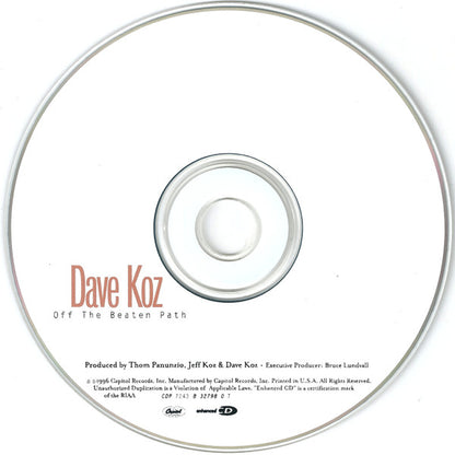 Dave Koz : Off The Beaten Path (CD, Album, Enh)