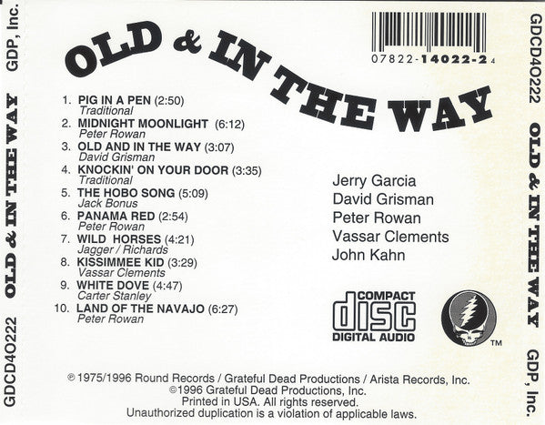 Old & In The Way : Old & In The Way (CD, Album, RE)