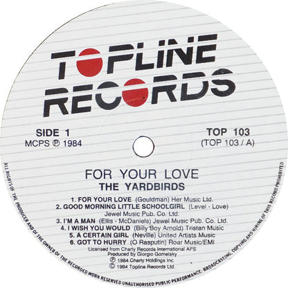 The Yardbirds : For Your Love (LP, Comp)