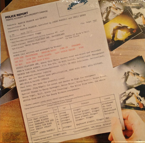 Krokus : Metal Rendez-Vous (LP, Album, Ter)