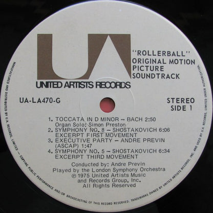 André Previn : Rollerball (Original Soundtrack Recording) (LP, Album)