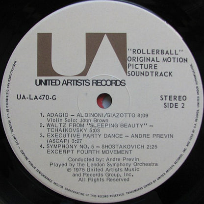 André Previn : Rollerball (Original Soundtrack Recording) (LP, Album)