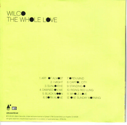 Wilco : The Whole Love (CD, Album)