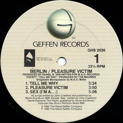 Berlin : Pleasure Victim (LP, Album, RE, All)