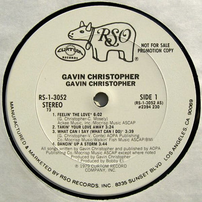 Gavin Christopher : Gavin Christopher (LP, Album, Promo)
