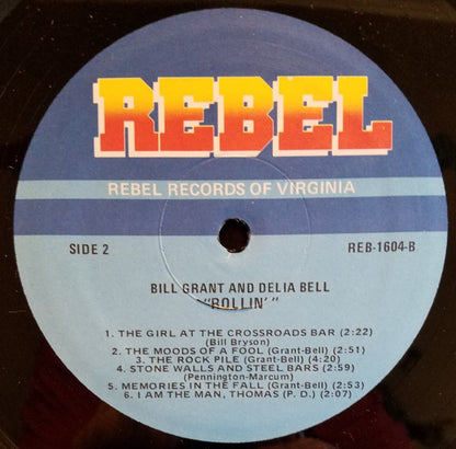 Bill Grant (2) & Delia Bell : Rollin (LP, Album)