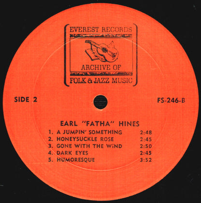 Earl Hines : Earl "Fatha" Hines (LP, Album)
