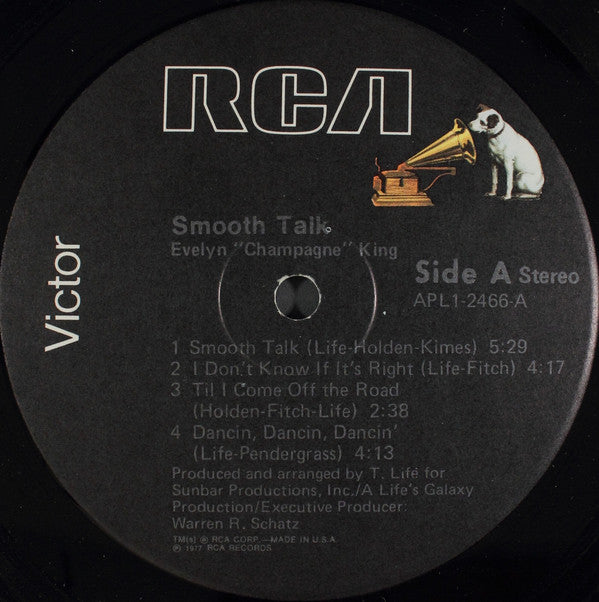 Evelyn "Champagne" King* : Smooth Talk (LP, Album, Ind)