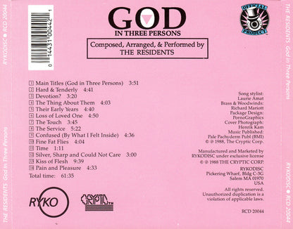 The Residents : God In Three Persons (CD, Album, Ame)