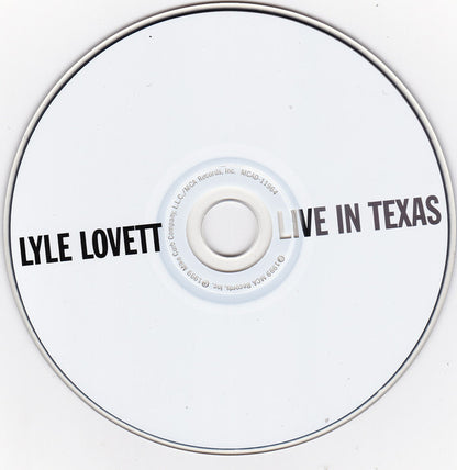 Lyle Lovett : Live In Texas (CD, Album)