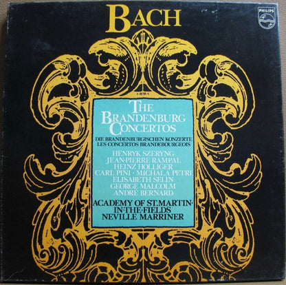 Johann Sebastian Bach - Sir Neville Marriner, The Academy Of St. Martin-in-the-Fields : The Brandenburg Concertos (2xLP, Album + Box)