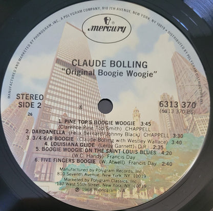 Claude Bolling : The Original Bolling Boogie (LP, Album, RE)