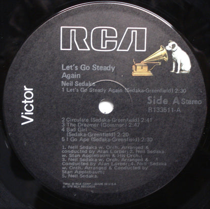 Neil Sedaka : Let's Go Steady Again (LP, Comp, Club)