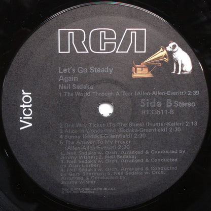 Neil Sedaka : Let's Go Steady Again (LP, Comp, Club)